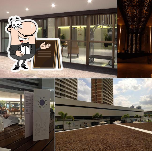 Você pode espairecer no na área externa do Hotel Slaviero Campina Grande