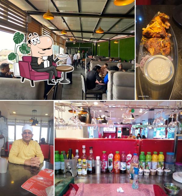 The interior of Hyderabad Biryani House