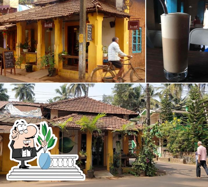 Among various things one can find exterior and drink at The Rice Mill