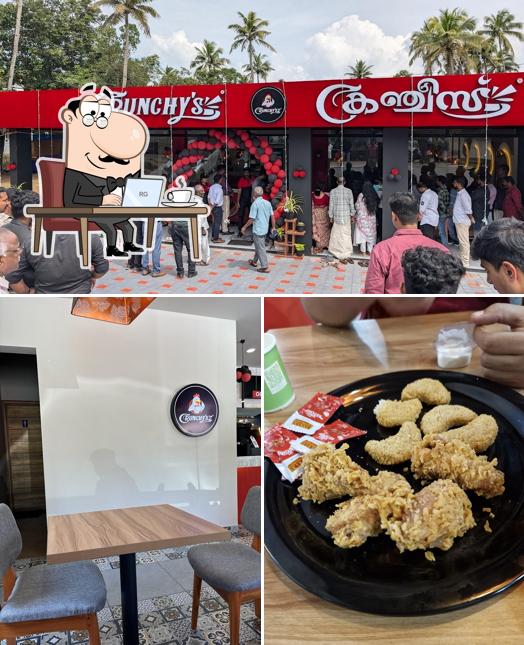 Check out the photo displaying interior and food at Crunchys Restaurant Paravoor