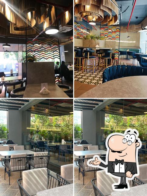 The interior of Club Sulaimani HiLite Business Park