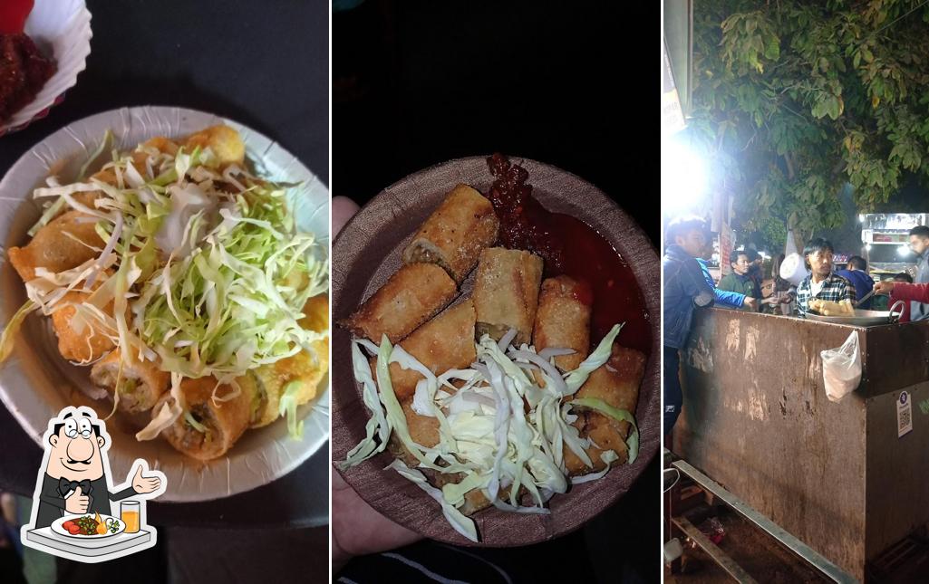 momos and spring roll