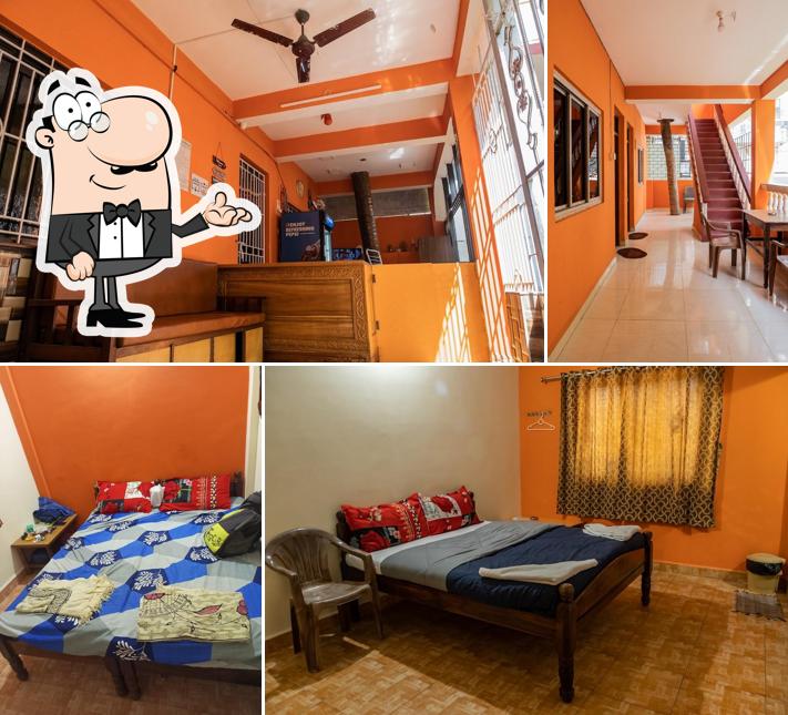 Take a seat at one of the tables at Tulshi Chhaya Guest House