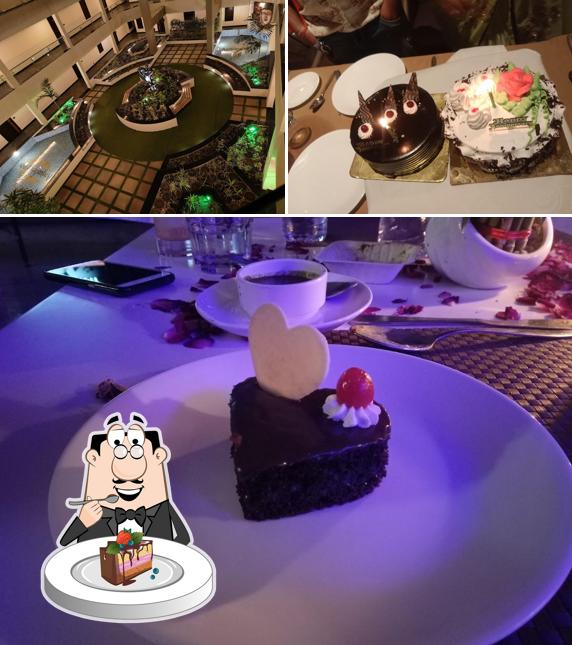 Chocolate cake at Hotel Anjushree
