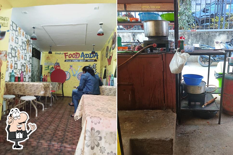 The interior of Singh Ji Food Adda