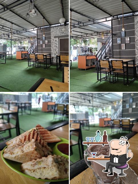 Take a seat at one of the tables at Zero The Resto Cafe