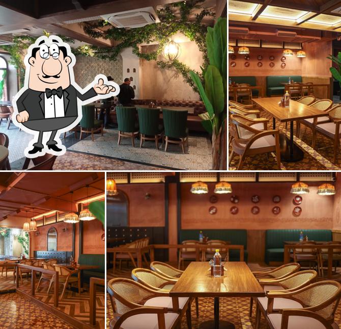 Take a seat at one of the tables at thamarai