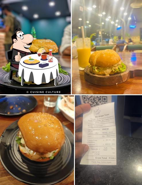 Try out a burger at The Burger Town