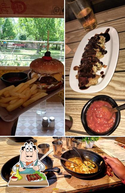 Baby back ribs at Treat N Beat Cafe