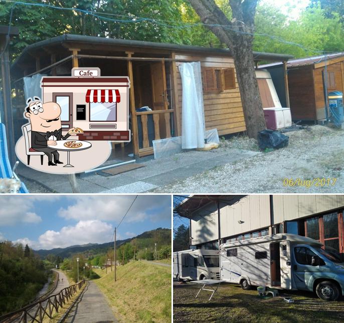 Goditi la vista dall'area esterna di Le Volte • Centro Turistico Sportivo