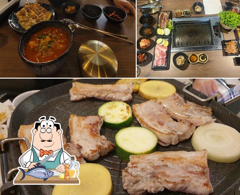 Salmone grigliato al Ogam Korean Restaurant