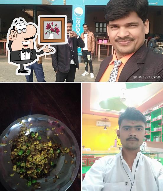 This is the image displaying interior and food at Vijay Dhaba