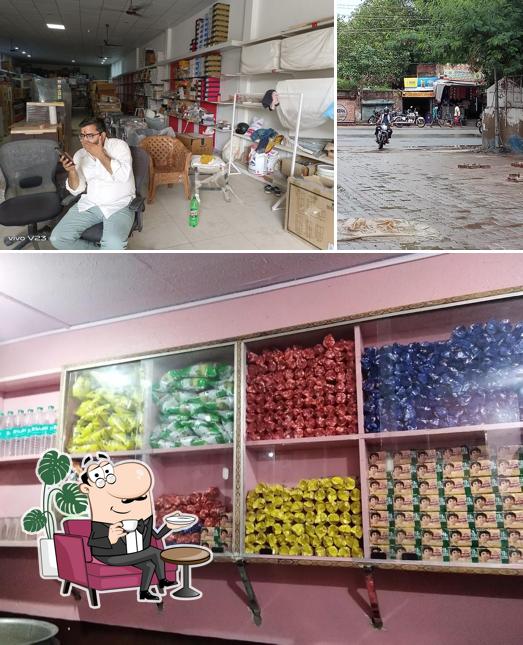 The interior of Jai Balaji Misthan Bhandar