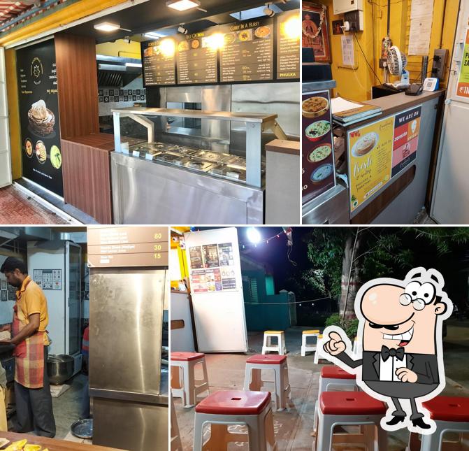 Check out how Madhwas Roti Point looks inside