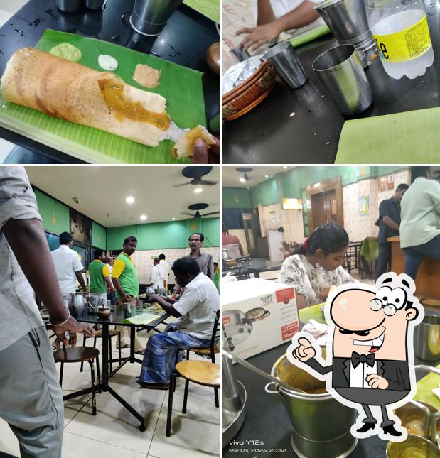 Among different things one can find interior and food at Sri Sai Bhavan Restaurant