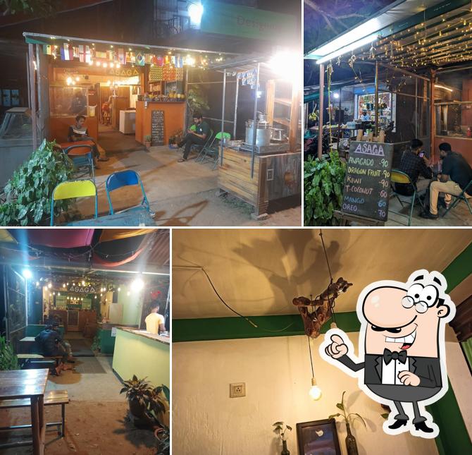The interior of Asaga Garden Cafe