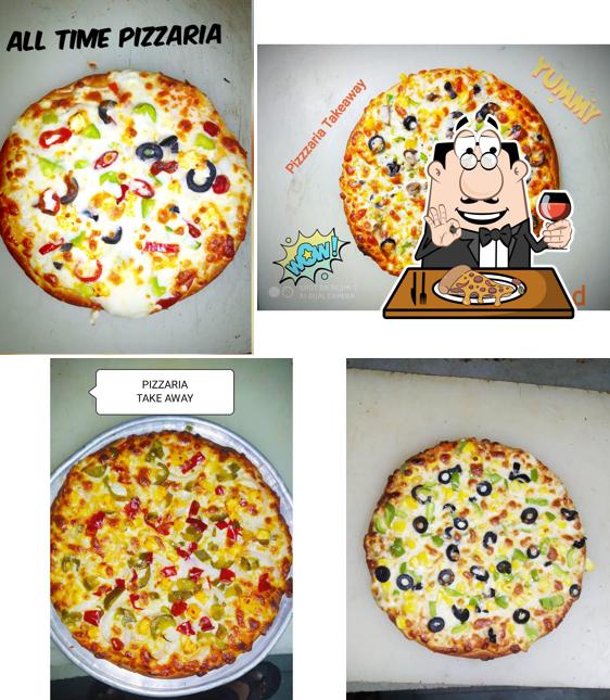 At Pizzaria take away, you can taste pizza