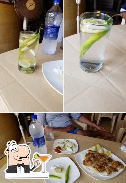 The photo of drink and food at La D'S Bar And Restaurant