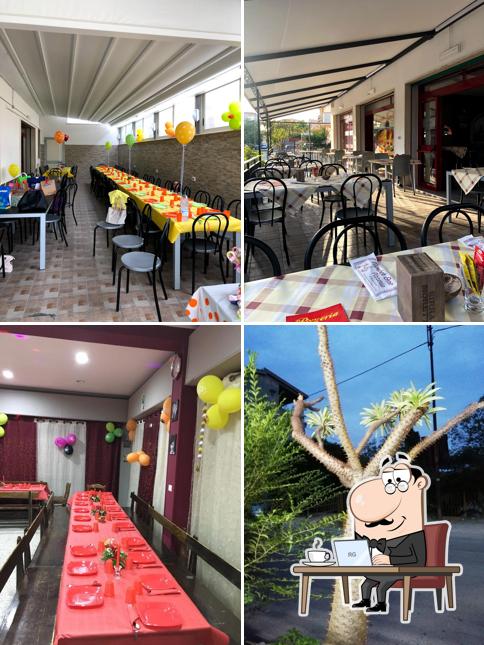 Gli interni di Pizzeria number one annà