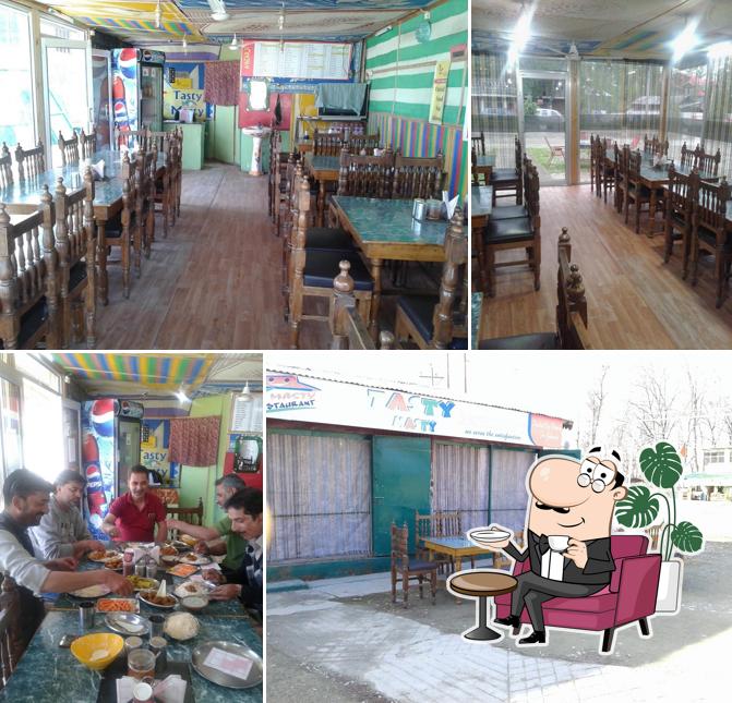 The interior of Tasty Masty Restaurant