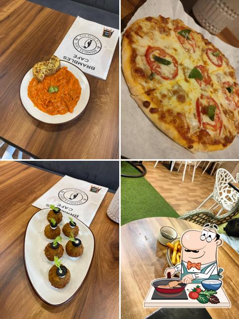 Chicken curry at Brambles Cafe