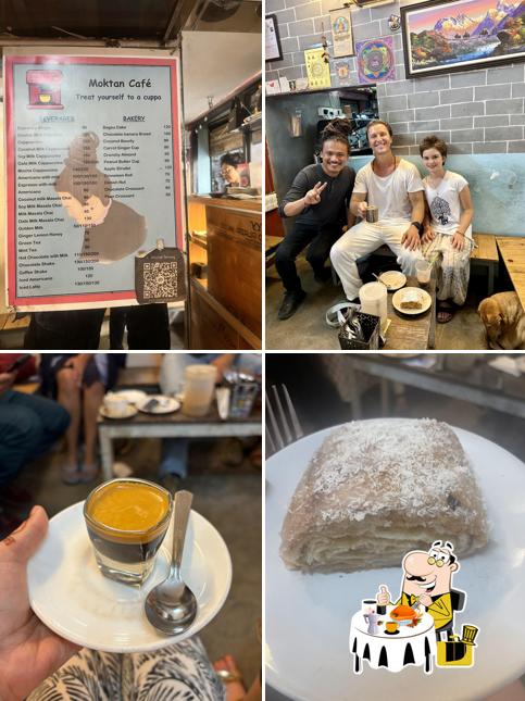 Food at Café Moktan and Bakerys