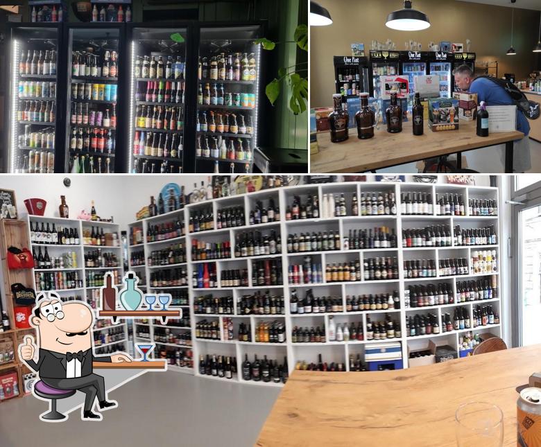 Gli interni di Goblet Beer Bar & Shop