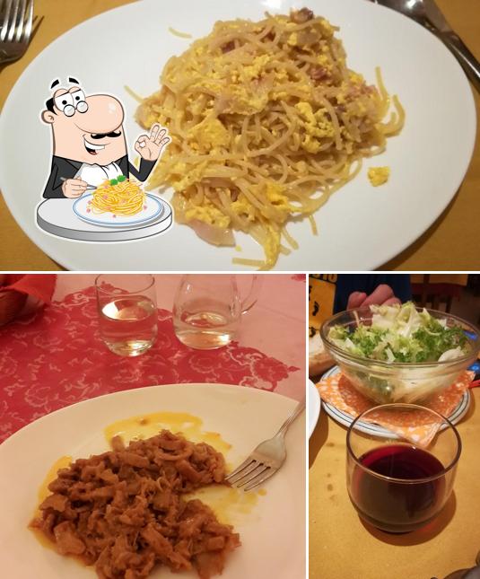 Spaghetti alla carbonara al Albergo Ristorante Tavernelle