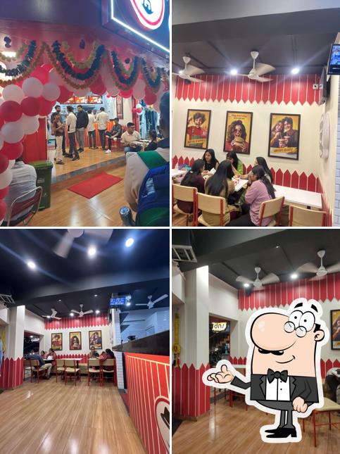 The interior of Ajay's Café - Atmiya College, Rajkot