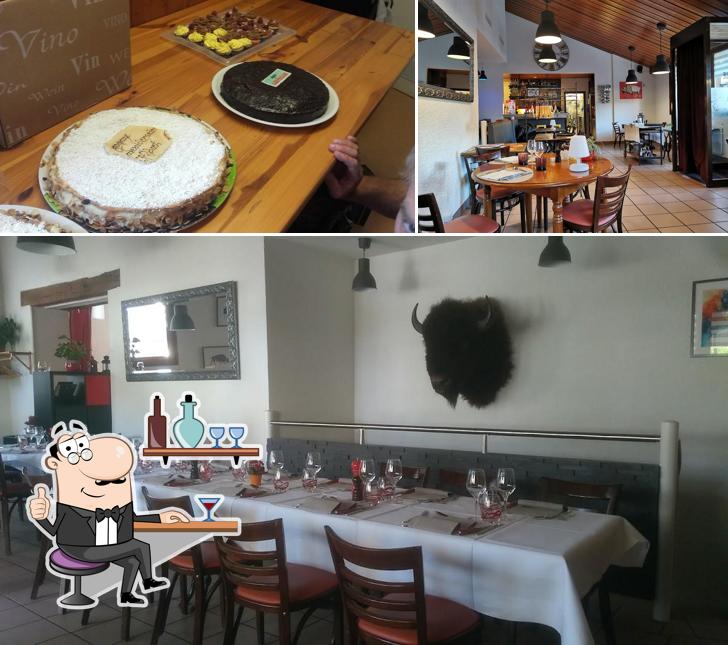 Gli interni di Auberge de Collex-Bossy