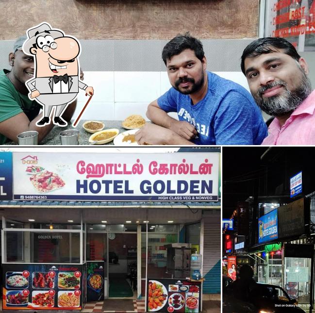 The exterior of Golden Hotel
