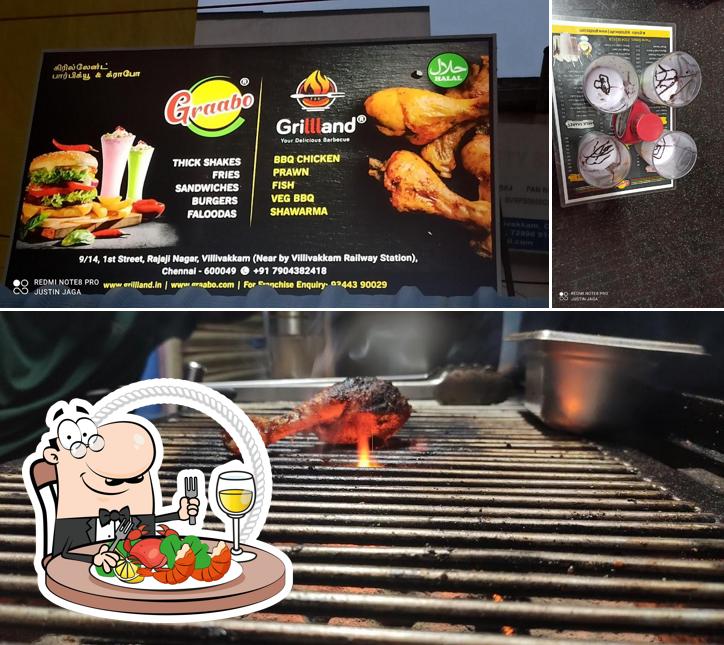 Try out seafood at Grillland BBQ