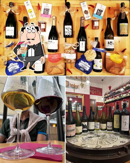 Dai un’occhiata alla immagine che mostra la bevanda e cibo di Vineria della Posta