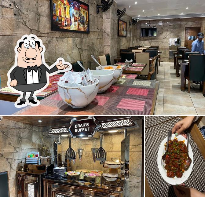 The interior of Brar Buffet and Dhaba