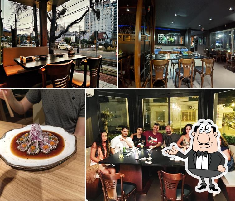 O interior do Brava Sushi