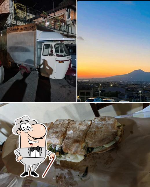 Dai un’occhiata alla immagine che mostra la esterno e cibo di Pizzeria O' Zi Aniello