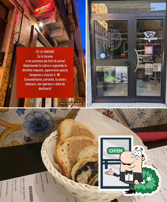 Tra le diverse cose da 3.2 Pizza & Arrosticini si possono trovare la esterno e cibo