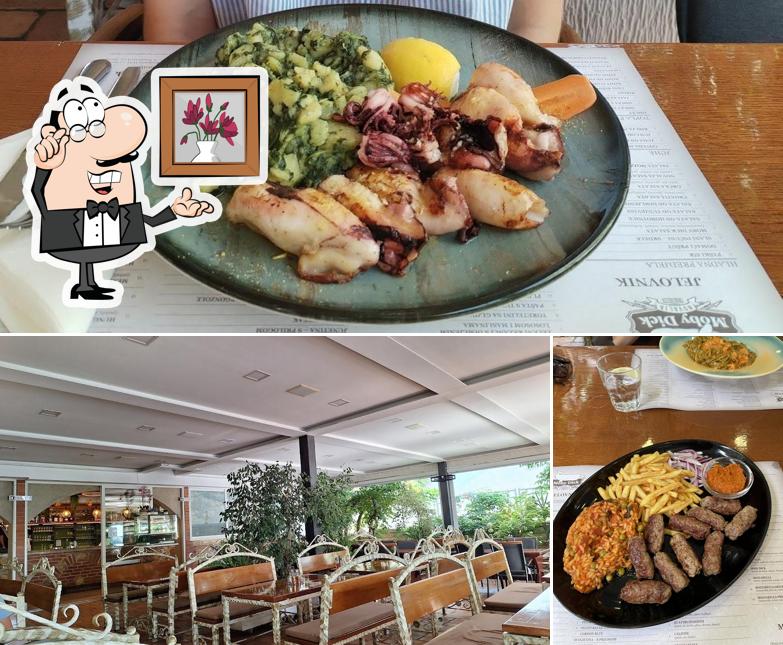 Questa è la immagine che presenta la interni e bevanda di Moby Dick