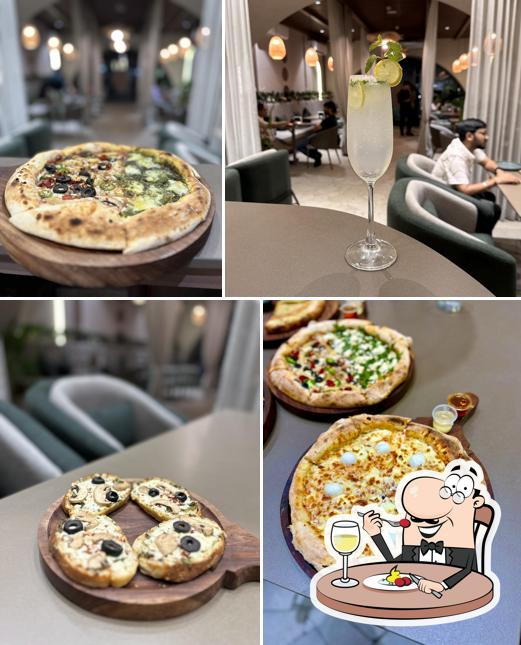 Food at Gusto's Pizzeria