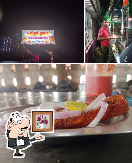 The interior of Anthiyur Pavizham Dhaba