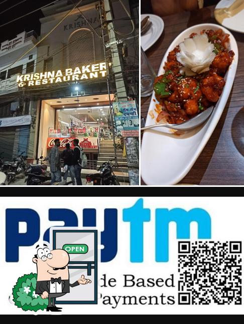 The exterior of Krishna Bakers & Restaurant