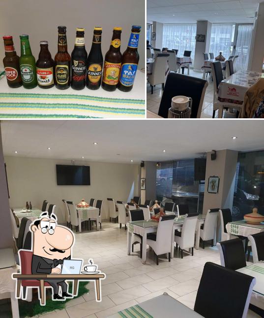 La interni e birra del ristorante