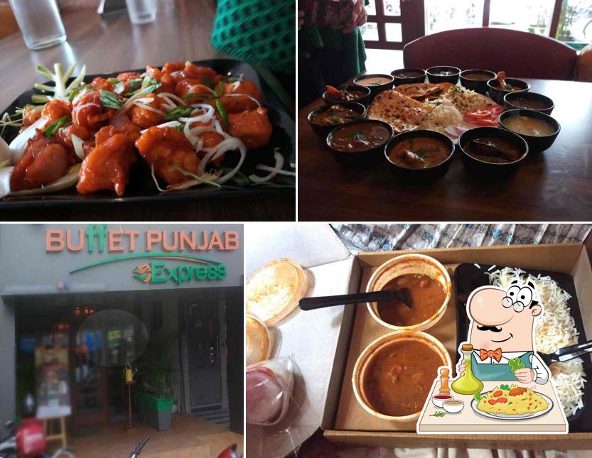 Food at Buffet Punjab Express