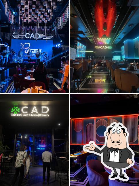 The interior of CAD TECH BAR,CRAFT KITCHEN & BREWERY, NOIDA