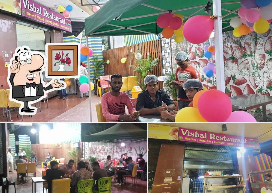 The interior of Vishal Restaurant