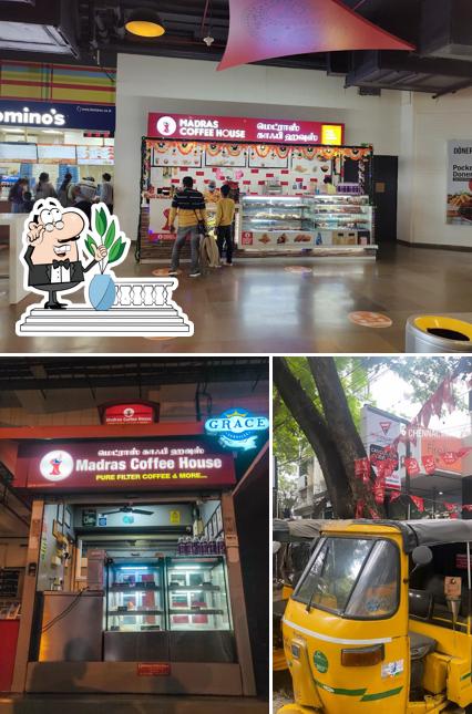 The exterior of Madras Coffee House