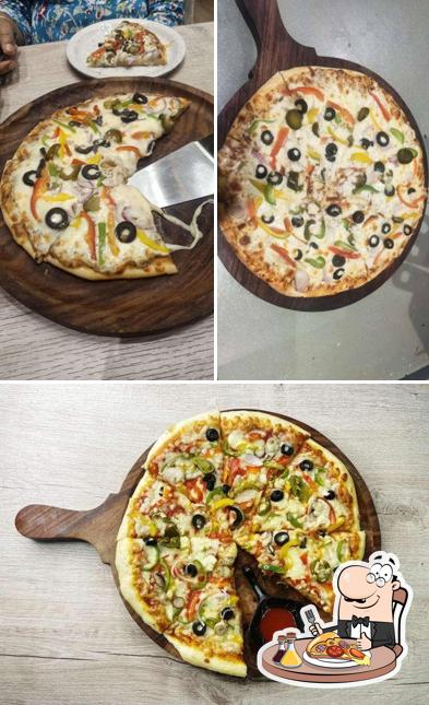 Pick pizza at V Bistro