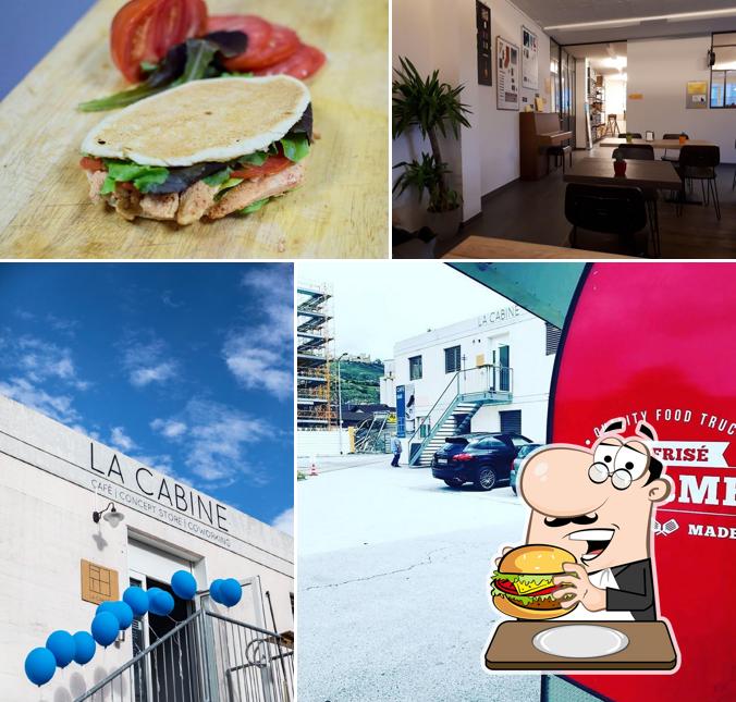 Prenditi un hamburger a Café La Cabine