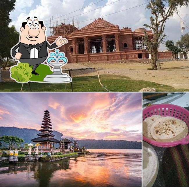 The photo of exterior and food at रामदेव रायका होटल राजस्थानी