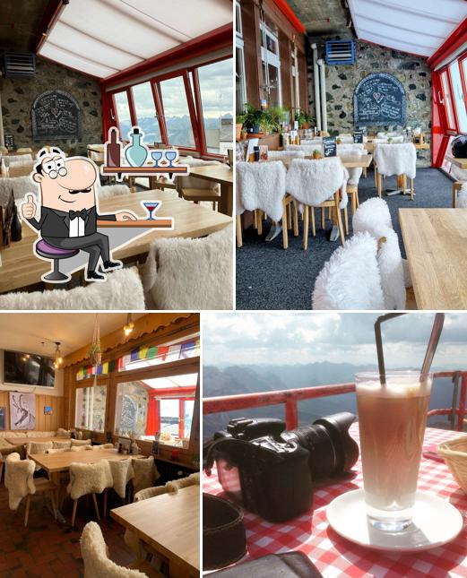 Gli interni di Berghaus Weissfluhgipfel